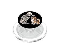 Divertente scheletro islandese cane da pastore Boop Halloween amante dei cani PopSockets PopGrip per MagSafe