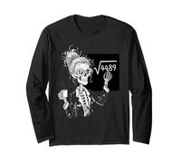 Divertente Scheletro Matematico Insegnante caffè Algebra Maglia a Manica