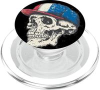 Divertente scheletro Skull Costume con Cool France Cap PopSockets PopGrip per MagSafe