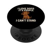 Divertente scherzo per cani, uomini, papà, mamma, mamma, cuccioli, cani PopSockets PopGrip Adesivo