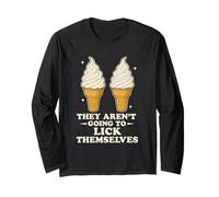Divertente scherzo sul gelato - Leccare se stessi umorismo Maglia a Manica