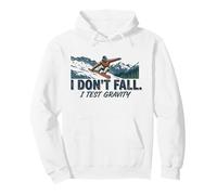 Divertente Scherzo sulla gravità degli Sci, Amanti dello Snowboard, Uomini, Donne e Bambini Felpa con Cappuccio