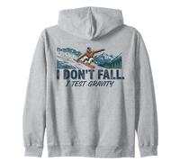 Divertente Scherzo sulla gravità degli Sci, Amanti dello Snowboard, Uomini, Donne e Bambini Felpa con Cappuccio