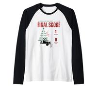 Divertente schiaccianoci punteggio Finale Clara 1 Mouse King 0 Natale Maglia con Maniche Raglan