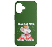Divertente schiaccianoci Team Rat King We Run This Town Christmas Custodia per iPhone 16