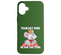 Divertente schiaccianoci Team Rat King We Run This Town Christmas Custodia per iPhone 16 Plus