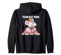 Divertente schiaccianoci Team Rat King We Run This Town Christmas Felpa con Cappuccio