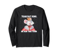 Divertente schiaccianoci Team Rat King We Run This Town Christmas Maglia a Manica