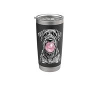 Divertente Schnauzer gigante che soffia gomma da masticare Bicchiere termico in acciaio inox doppia parete