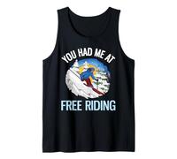 Divertente Sci sulla Neve Fresca Che Mi avevi a Cavallo Libero Canotta