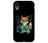Divertente scienza Fox Chemist Lab Nerd Opera d'arte Custodia per iPhone XR