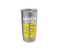 Divertente Scienza Sarcasmo Ipotesi Infinite Energy Loop Cat Bicchiere termico in acciaio inox doppia parete