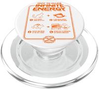 Divertente Scienza Sarcasmo Ipotesi Infinite Energy Loop Cat PopSockets PopGrip per MagSafe