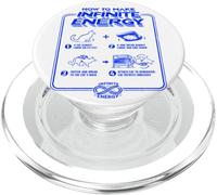 Divertente Scienza Sarcasmo Ipotesi Infinite Energy Loop Cat PopSockets PopGrip per MagSafe
