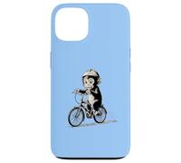 Divertente scimmia bambino su una bicicletta carino bicicletta Custodia per iPhone 13