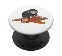 Divertente scimmia e orango giocattolo PopSockets PopGrip Adesivo