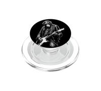 Divertente scimpanzé chitarrista musica amante arte illustrazione PopSockets PopGrip per MagSafe