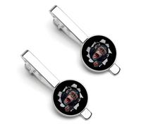 Divertente scimpanzé scimmietta amante scimpanzé divertente fermacravatta clip fermacravatta clip clip cravatta normale cravatta regali decorativi per gli uomini, 5.5x2.2cm, Metallo