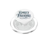 Divertente scritta "Barely Tolerable Jane Austen" ornata blu navy PopSockets PopGrip per MagSafe