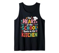 Divertente Scuola Cucina Cuore Chef Amore Cuoco Personale Canotta