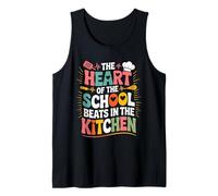 Divertente Scuola Cucina Cuore Chef Amore Cuoco Personale Canotta