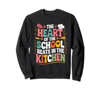 Divertente Scuola Cucina Cuore Chef Amore Cuoco Personale Felpa