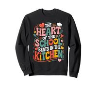 Divertente Scuola Cucina Cuore Chef Amore Cuoco Personale Felpa
