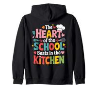 Divertente Scuola Cucina Cuore Chef Amore Cuoco Personale Felpa con Cappuccio