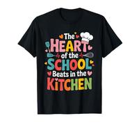 Divertente Scuola Cucina Cuore Chef Amore Cuoco Personale Maglietta