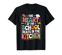 Divertente Scuola Cucina Cuore Chef Amore Cuoco Personale Maglietta