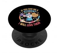 Divertente se mi dai un insegnante studente umorismo dicendo PopSockets PopGrip Adesivo