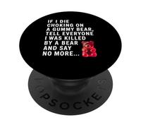 Divertente se muoio soffocato da un orsetto gommoso, racconta a tutti una barzelletta PopSockets PopGrip Adesivo