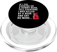 Divertente se muoio soffocato da un orsetto gommoso, racconta a tutti una barzelletta PopSockets PopGrip per MagSafe