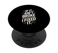 Divertente se non si è rotto l'ho risolto dicendo gioco di parole bavaglio PopSockets PopGrip Adesivo