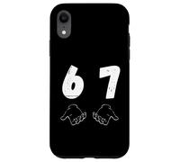 Divertente Sei Sette 6 7 Meme Grunge Alpha Slang 67 6-7 Custodia per iPhone XR