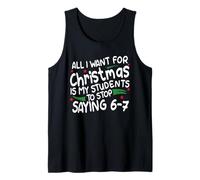 Divertente Sei Sette Studenti Natale 67 Meme Gen Alpha Slang Canotta