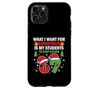 Divertente sei sette studenti Natale 67 Meme Gen Alpha Slang Custodia per iPhone 11 Pro