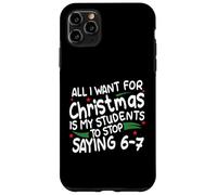 Divertente sei sette studenti Natale 67 Meme Gen Alpha Slang Custodia per iPhone 11 Pro Max