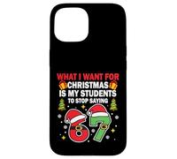 Divertente sei sette studenti Natale 67 Meme Gen Alpha Slang Custodia per iPhone 15