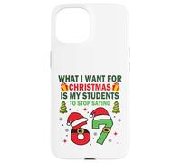 Divertente sei sette studenti Natale 67 Meme Gen Alpha Slang Custodia per iPhone 15