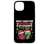Divertente sei sette studenti Natale 67 Meme Gen Alpha Slang Custodia per iPhone 15 Plus