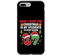 Divertente sei sette studenti Natale 67 Meme Gen Alpha Slang Custodia per iPhone 7 Plus/8 Plus