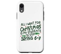 Divertente sei sette studenti Natale 67 Meme Gen Alpha Slang Custodia per iPhone XR