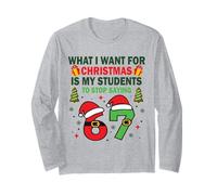 Divertente Sei Sette Studenti Natale 67 Meme Gen Alpha Slang Maglia a Manica