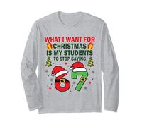 Divertente Sei Sette Studenti Natale 67 Meme Gen Alpha Slang Maglia a Manica