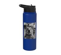 Divertente selfie Quokka per uomini e donne simpatico animale Stainless Steel Insulated Water Bottle