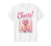 Divertente Serata tra Ragazze, Saluti, Cocktail e Amici Maglietta