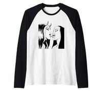 Divertente Sexy Suora Unholy Bad Suora Bacio Suora Satanica Maglia con Maniche Raglan