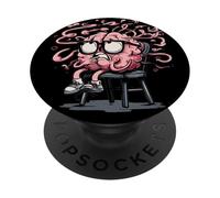 Divertente sguardo dal cervello fuori di testa PopSockets PopGrip Adesivo