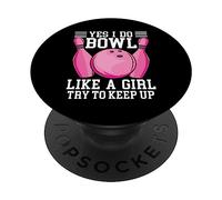 Divertente sì, faccio Bowl come una ragazza cercare di PopSockets PopGrip Adesivo